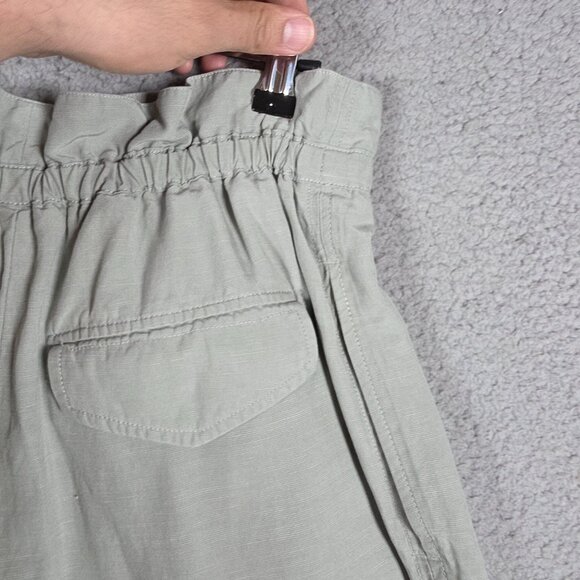 Club Monaco Pull On Pant Size 6 Wide Leg Woven Linen Cropped Relaxed Chic - Picture 6 of 12